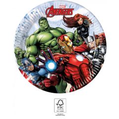   8 darabos papírtányér - Bosszúállók - Infinity Stones - 20 cm 
