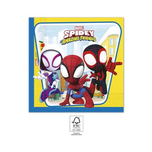 Papír szalvéta - Pókember - Spidey 