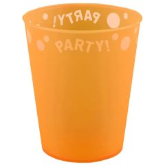   Mikrózható prémium műanyag pohár - Orange, Narancssárga 250 ml
