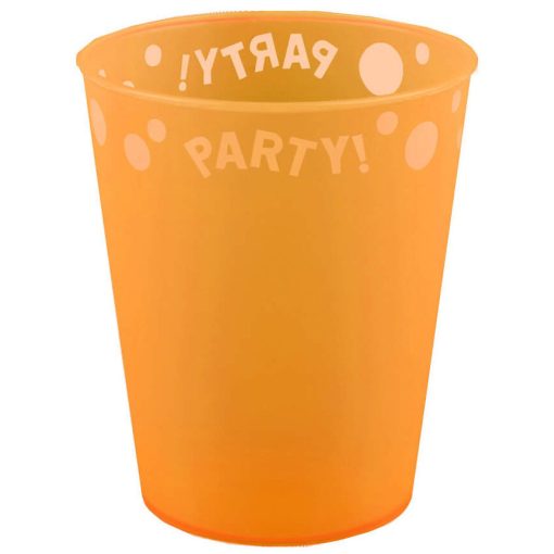 Mikrózható prémium műanyag pohár - Orange, Narancssárga 250 ml