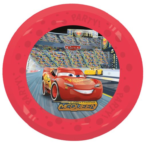4 darabos micro prémium műanyag lapostányér szett - Disney - Verdák Arena Race 21 cm