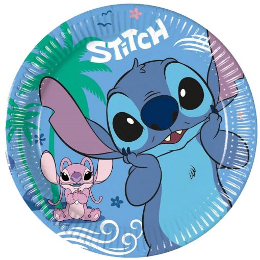 8 darabos papír tányér - Disney Lilo és Stitch, A csillagkutya - Angel - 20cm