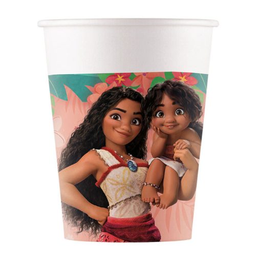 8 darabos papír pohár - Disney - Vaiana 200 ml