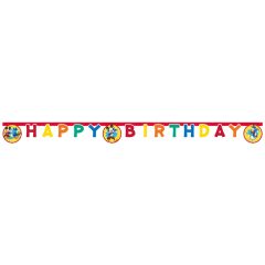 Happy Birthday felirat - Disney - Mickey Jump Into Fun 2 m