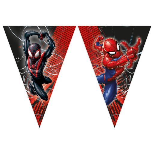 Papír zászlófüzér - Pókember World of Webs 2,3 m