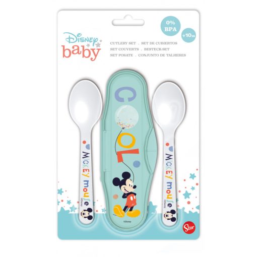 Baba utazó evőeszköz készlet - Disney - Mickey 