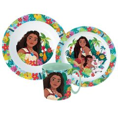   Mikrózható műanyag étkészlet bögrével - Disney - Vaiana 350 ml