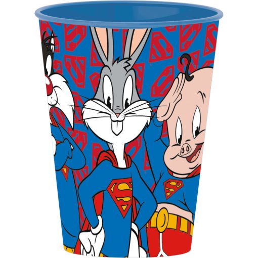 Műanyag pohár - Bolondos dallamok Warner 260 ml