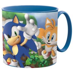 Mikrózható műanyag bögre - Sonic, a sündisznó 265 ml