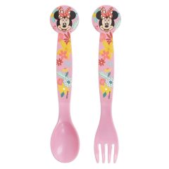 2 darabos műanyag evőeszköz készlet - Disney - Minnie 