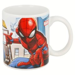Porcelán bögre díszdobozban - Pókember Streets 325 ml
