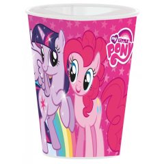   Mikrózható műanyag pohár - Én kicsi pónim - Pink 260 ml