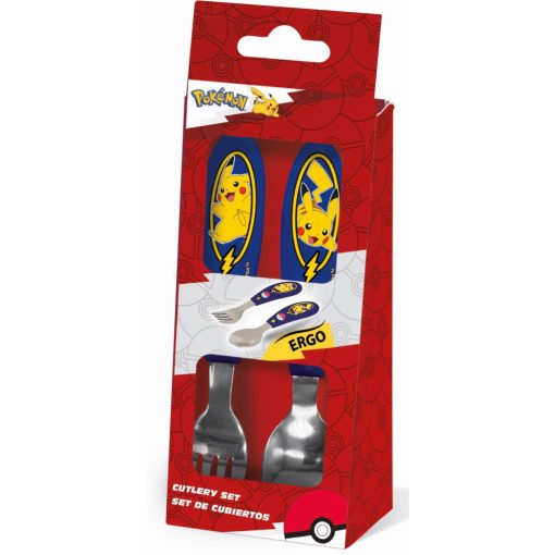 Pokémon Lightning fém ergo evőeszköz készlet - 2 darabos