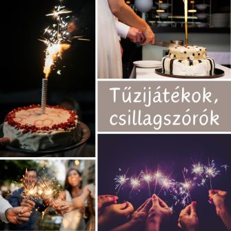 Torta tűzijátékok és csillagszórók