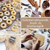 Süteménykiszúrók, linzer kiszúrók és tésztavágók 