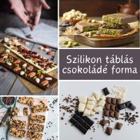Szilikon táblás csokoládé forma