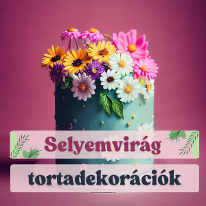 Selyemvirágok a tortadíszítésben 